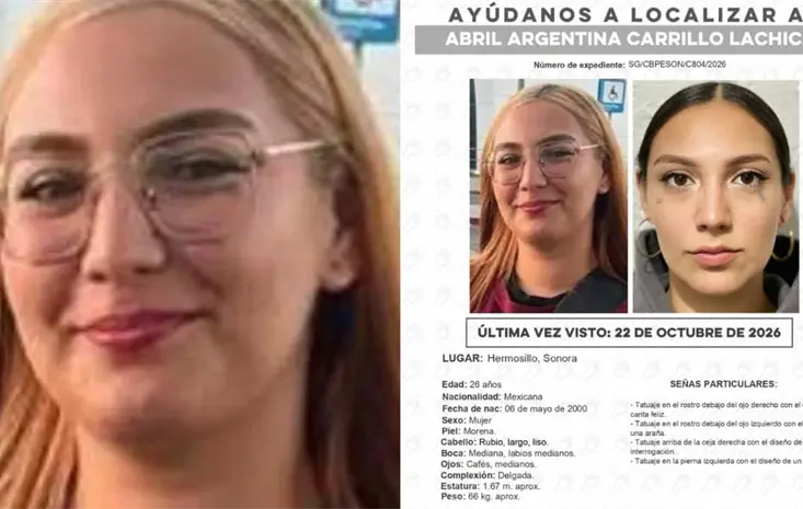 Buscan a Abril Argentina Carrillo Lachica, desaparecida en Hermosillo