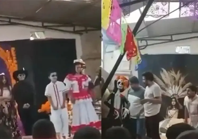 Alumna sufre quemaduras al incendiarse disfraz en escuela de Hidalgo