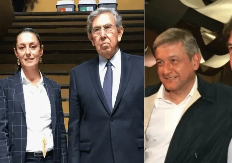 Sheinbaum, AMLO y Durazo lamentan muerte de Cuauhtémoc Cárdenas