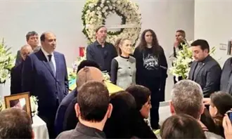 Sheinbaum encabeza guardia de honor en funeral de Cuauht&eacute;moc C&aacute;rdenas