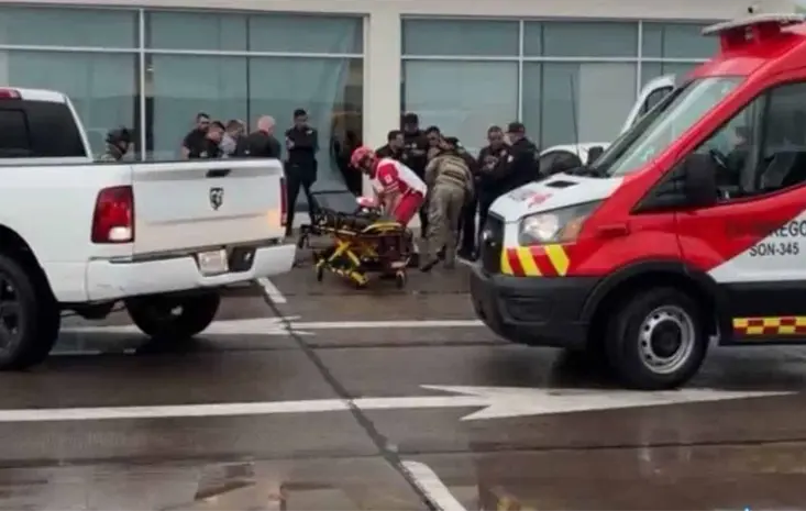 Balean a empleado de seguridad y le roban 400 mil pesos afuera de un banco de Obreg&oacute;n