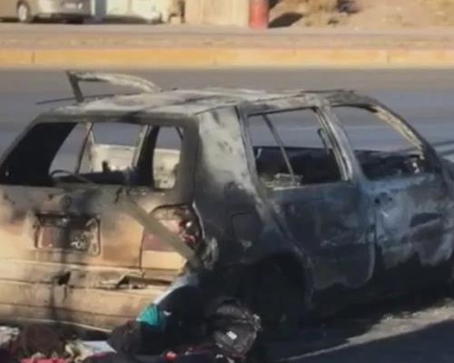 Levantan a taxista y queman su carro en Nogales
