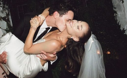 Ariana Grande comparte fotos de su boda que realizó en secreto