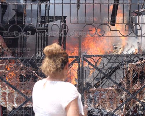 Incendio y susto en la Progresista