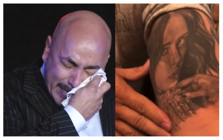 ¿Lupillo Rivera se quitó el tatuaje de Belinda?