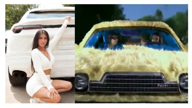 Kim Kardashian presume su camioneta y la comparan con auto de la Familia P. Luche