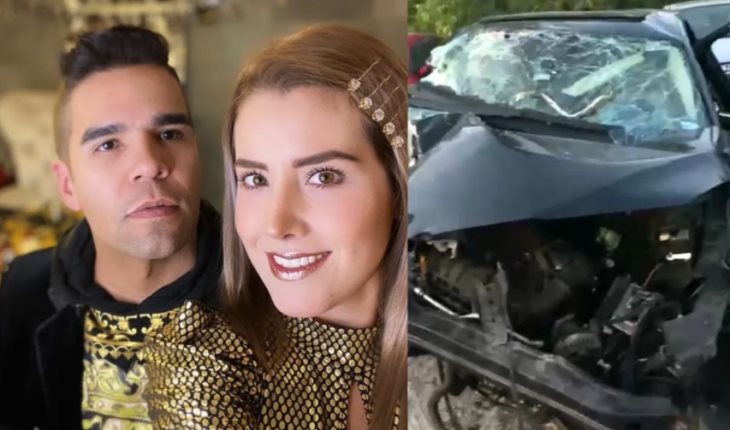 Emir Pabón y su esposa embarazada sufrieron grave accidente automovilístico