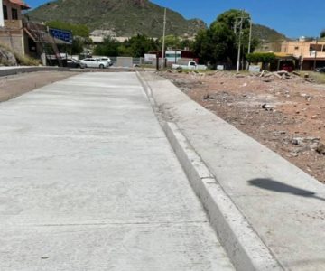 Pavimentó la calle de su casa y de su terreno: Sara Valle dejará inconclusas 13 obras en Guaymas