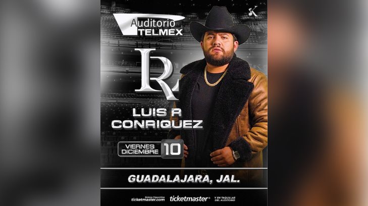Luis R. Conríquez confirma concierto en Guadalajara
