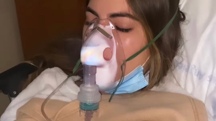 Sofía Aragón está en el hospital con oxígeno (FOTO)