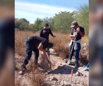 Encuentran restos óseos calcinados dentro de un pozo en Cajeme