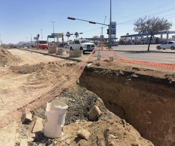 Piden terminar obra de Agua de Hermosillo en Las Lomas