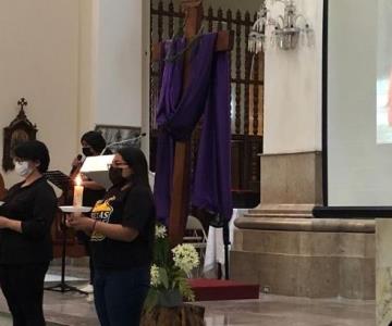 Catedral de Hermosillo realiza tradicional viacrucis de Semana Santa