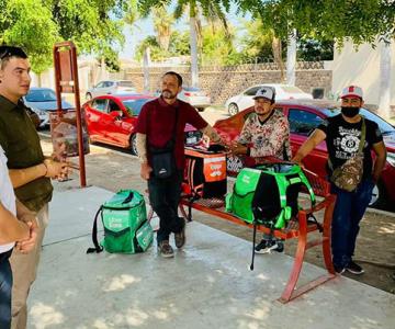 Tránsito Navojoa llama a repartidores en motocicleta a respetar los señalamientos viales