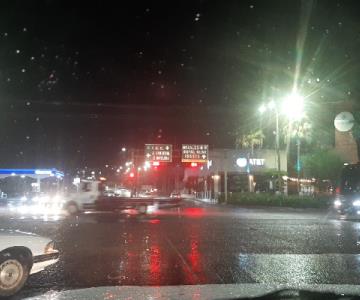Primeras precipitaciones en Hermosillo la noche de este sábado